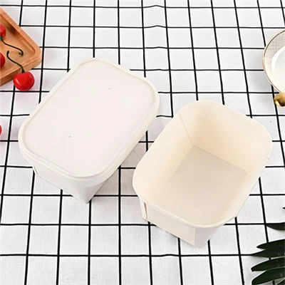 Fehér saláta tál kraft